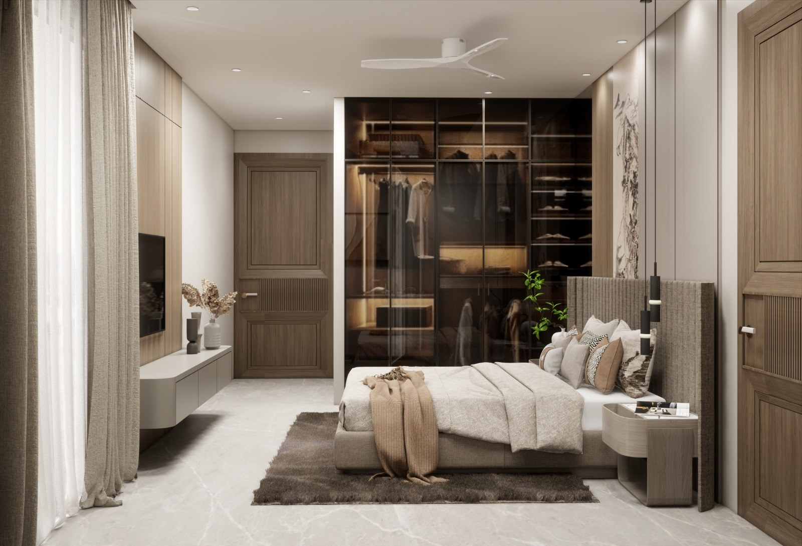 Noor Residence bedroom, alternate view