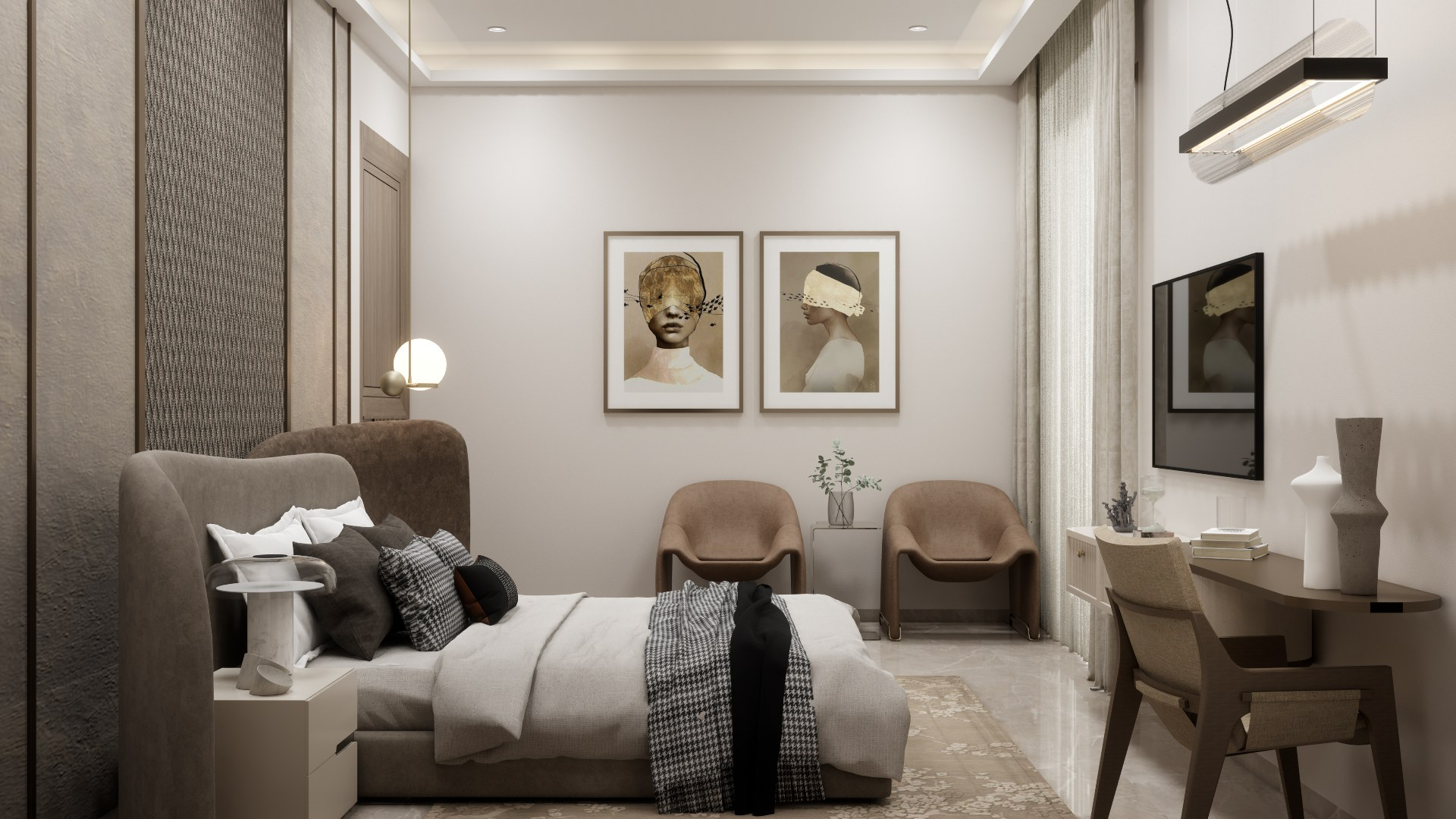 Noor Residence bedroom, third view